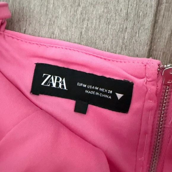 Zara Pink Bow Tie Tank Top - Picture 4 of 4
